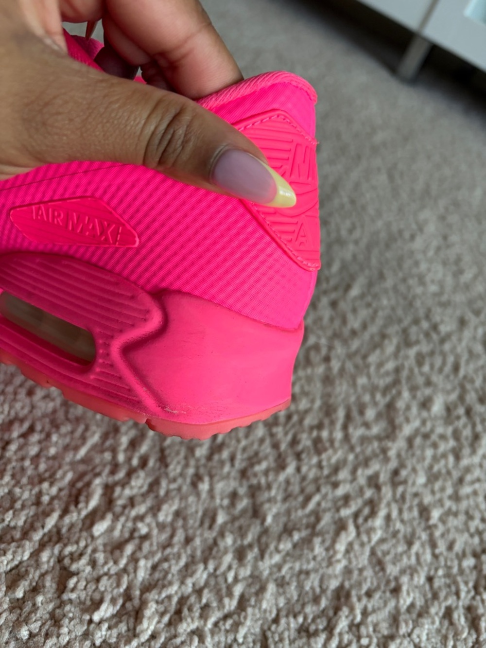 Nike ID Women's Hot Pink Air Cushion Sneakers - Picture 7 of 7